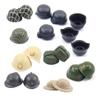Third Party Printed World War II Helmet Accessories Minifigures Parts Assembly Block Bricks Model Building Kits Education Toy