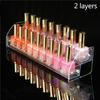 Acrylic Nail Polish Display Organizer 2/3/4/5/6/7 Layers Clear Cosmetic Display Rack Holder Jewelry Display Stand Storage Box