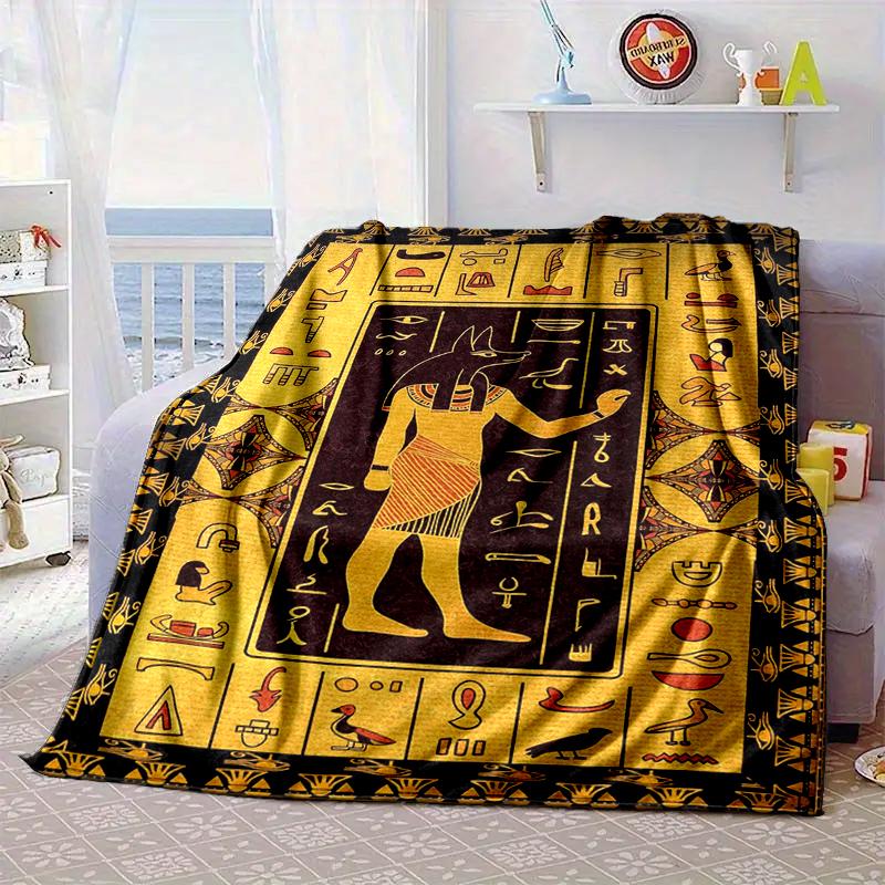 Ancient Egyptian Hieroglyphics Blanket Flannel Blanket Throw Blanket Sofa Cover Blanket Soft Premium Blanket Picnic Blanket Tv Blanket Gifts
