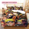 Cartoon Character Uzumaki Naruto Pattern Bedding Home Decoration Birthday Gift (1 * duvet cover + 2 * pillowcase, without core)