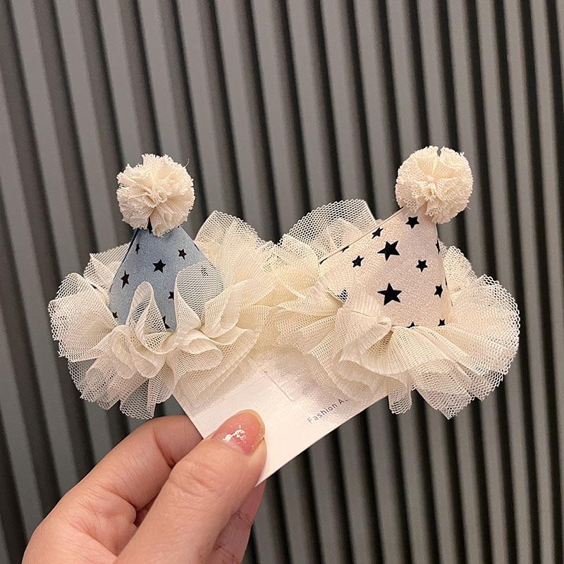Korean Baby Girl Princess Hair Accessories: Birthday Hat, Hair Clip, Headband, Hairband Materials