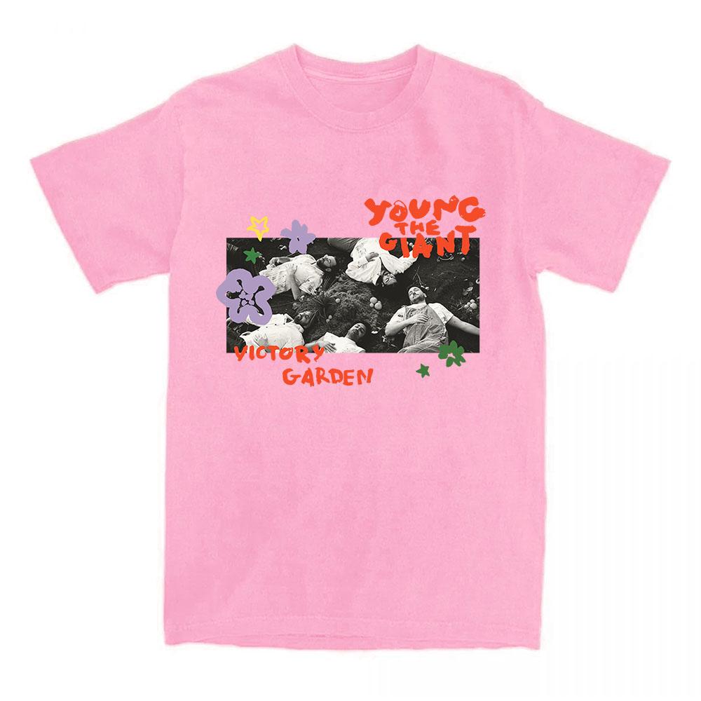 VG Photo Print Tees Young The Giant Victory Garden T-shirt Summer Short Sleeve O-neck Tshirts Women Men Clothing Merch