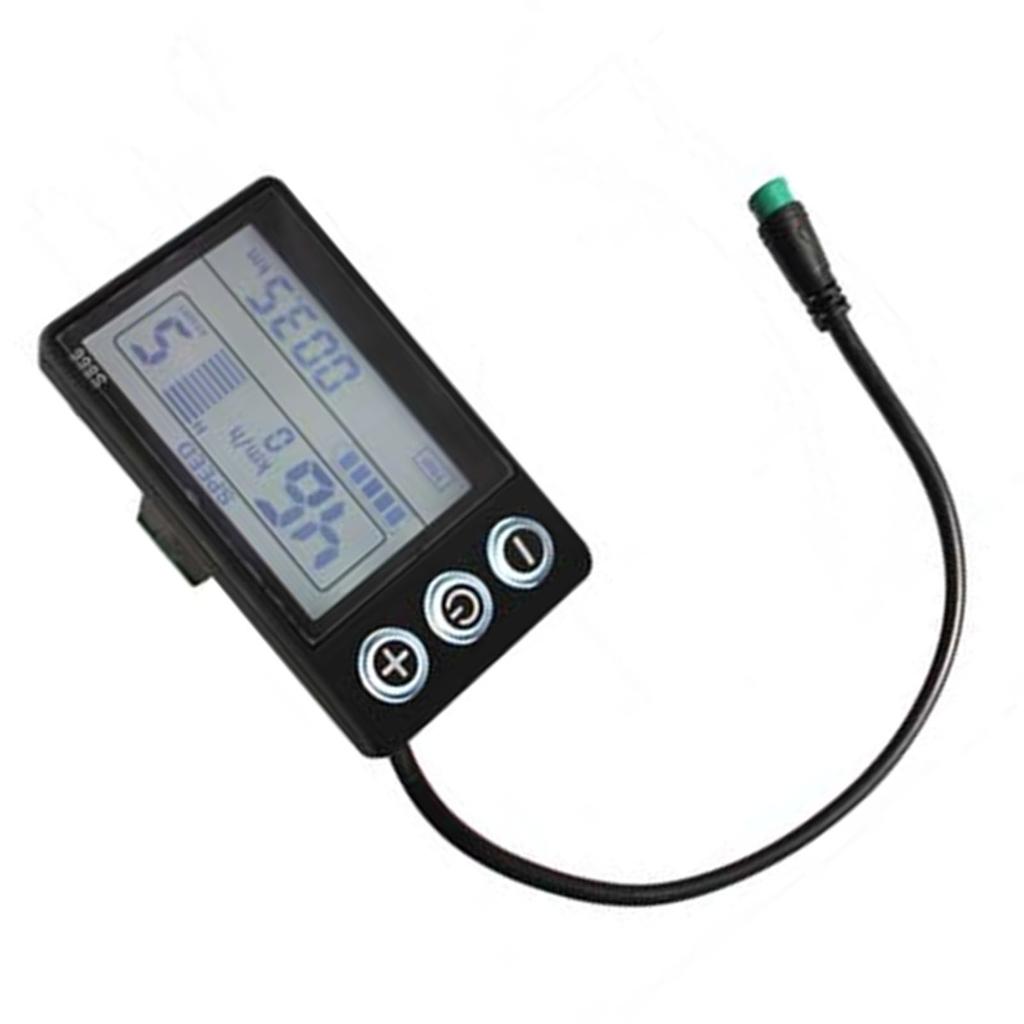 ЖК-дисплей электрического скутера, легко читаемая панель измерителя скорости скутера с 6-контактным водонепроницаемым разъемом