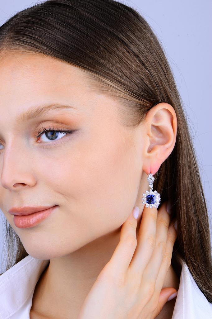 Серьги из стерлингового серебра 925 пробы с цирконием и рубиновыми камнями, турецкие серьги ручной работы, серебряные серьги для повседневного использования