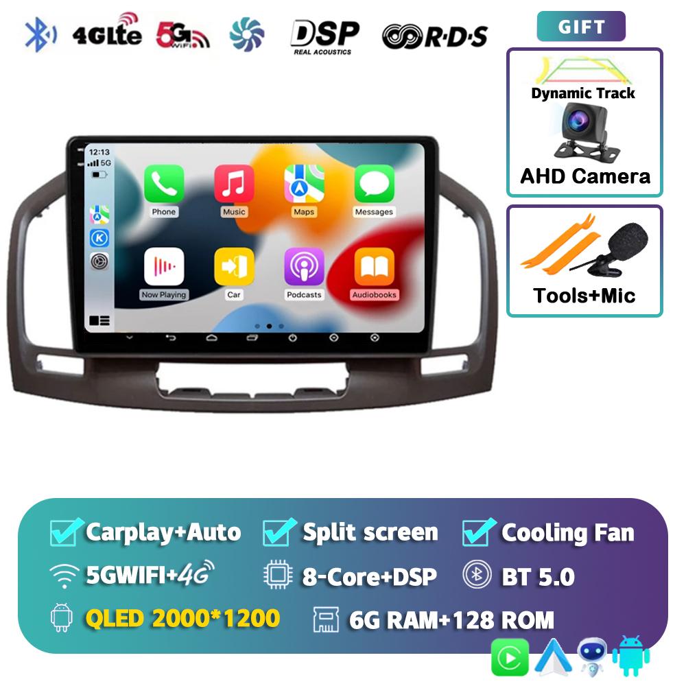 Android 14 Carplay Auto для Buick Regal Opel Insignia 2009 2010 2011 2012 2013 Автомобильный радиоприемник Мультимедийный проигрыватель Стерео GPS WIFI+4G BT