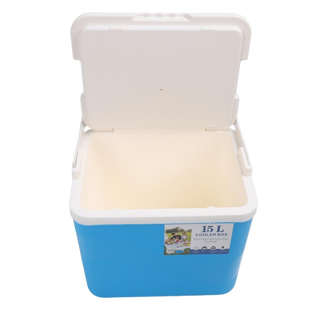 15L Insulated Portable Cooler Professional Lasting Cooling Insulation Hard Cooler Box for Outdoor Picnic Fishing Commercial Stall