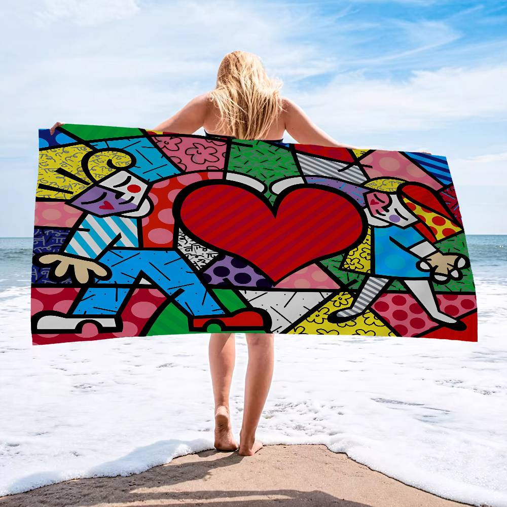 Britto Art Большие Микрофибровые Пляжные Полотенца Быстросохнущее Полотенце Песочные Пляжные Полотенца Полотенце для Бассейна Для Путешествий Пляж Бассейн Йога