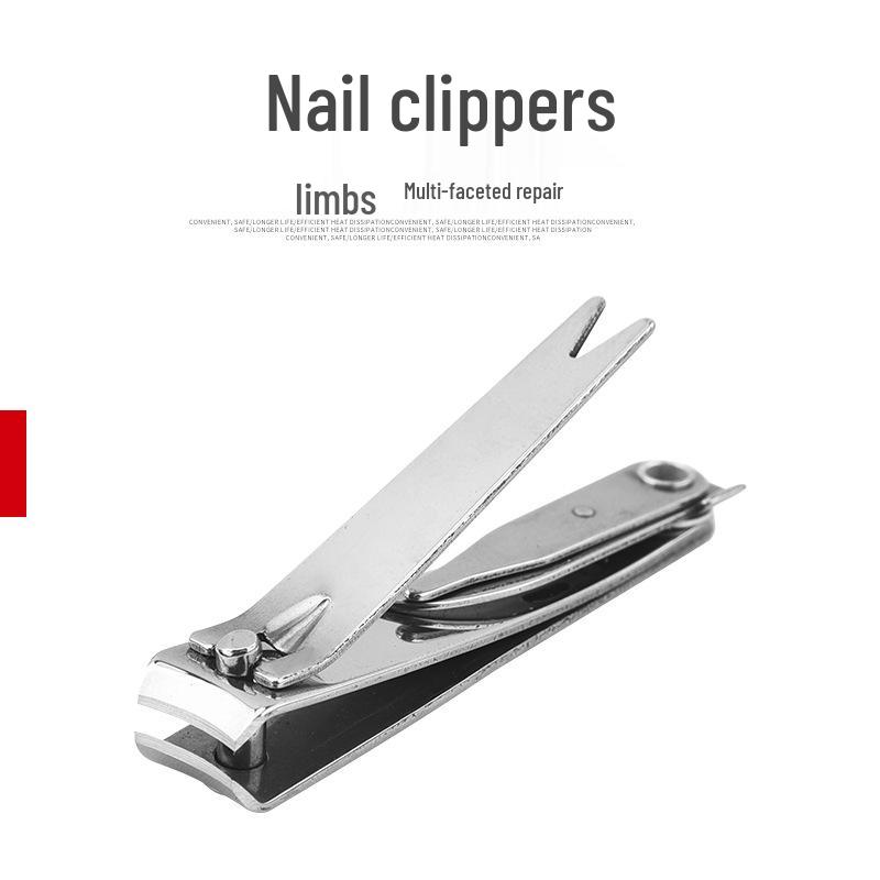 Большие многофункциональные кусачки для ногтей из нержавеющей стали с маленьким ножом