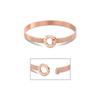 Bracelet Femme - Lotus Style - LS2080-2/3 - Acier Inoxydable - Doré Rose - Rigide