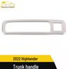 Highlander Decorative Trunk Handle Frame & Stainless Steel Tailgate Buckle - Fits 22 Models