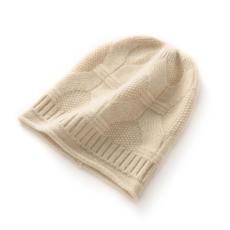 Cashmere Hats Cold Hats Headscarves Autumn and Winter Warm Couple Styles Men's and Women's Knitted Pure Cashmere Pile Hats