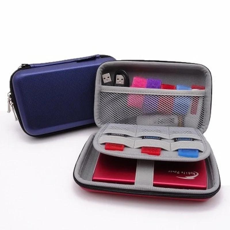 Портативный защитный чехол для жесткого диска из материала EVA Power Bank USB-кабель Зарядное устройство Сумка для хранения Сумка на молнии