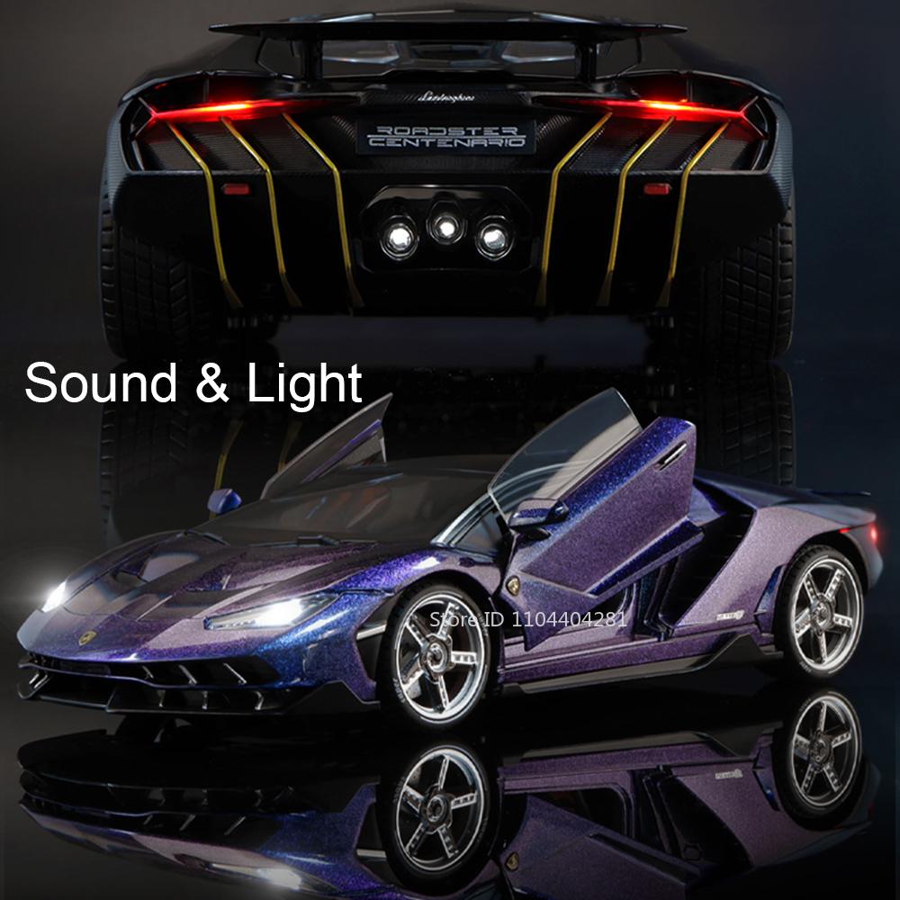 1:18 Lamborghini Lp770 Pagani Huayra Металлические Литые Модели Машинок Игрушки Звук Свет Оттяни Назад Двери Открываются Спортивный Автомобиль Детям Лучшие Подарки