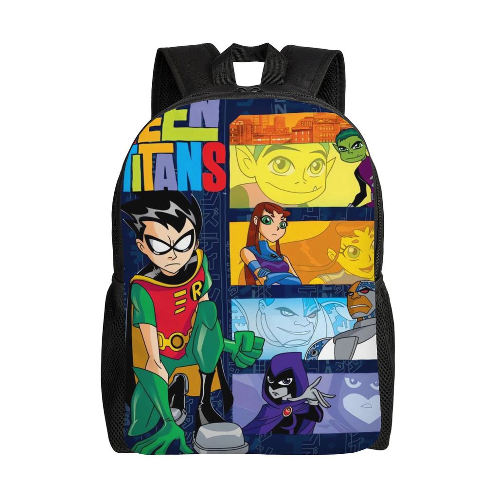 Рюкзак Teen Titans Go Ворон Эмотиклон Треккинговые Рюкзаки Мальчик Кавайи Школьные Сумки Дизайн Мягкий Рюкзак