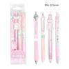 4Pcs 0.5mm ST Nib Press Neutral Pen Black Ink Error Correction Pen  School