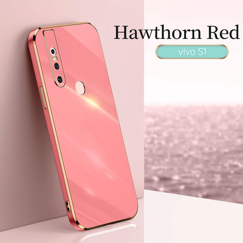 For VIVO V15 V25 Case Protective Electroplating Shockproof VIVO X27 X50 X60 X70 X80 Y1S Y91c Y01 Case Cover Silicone TPU Soft