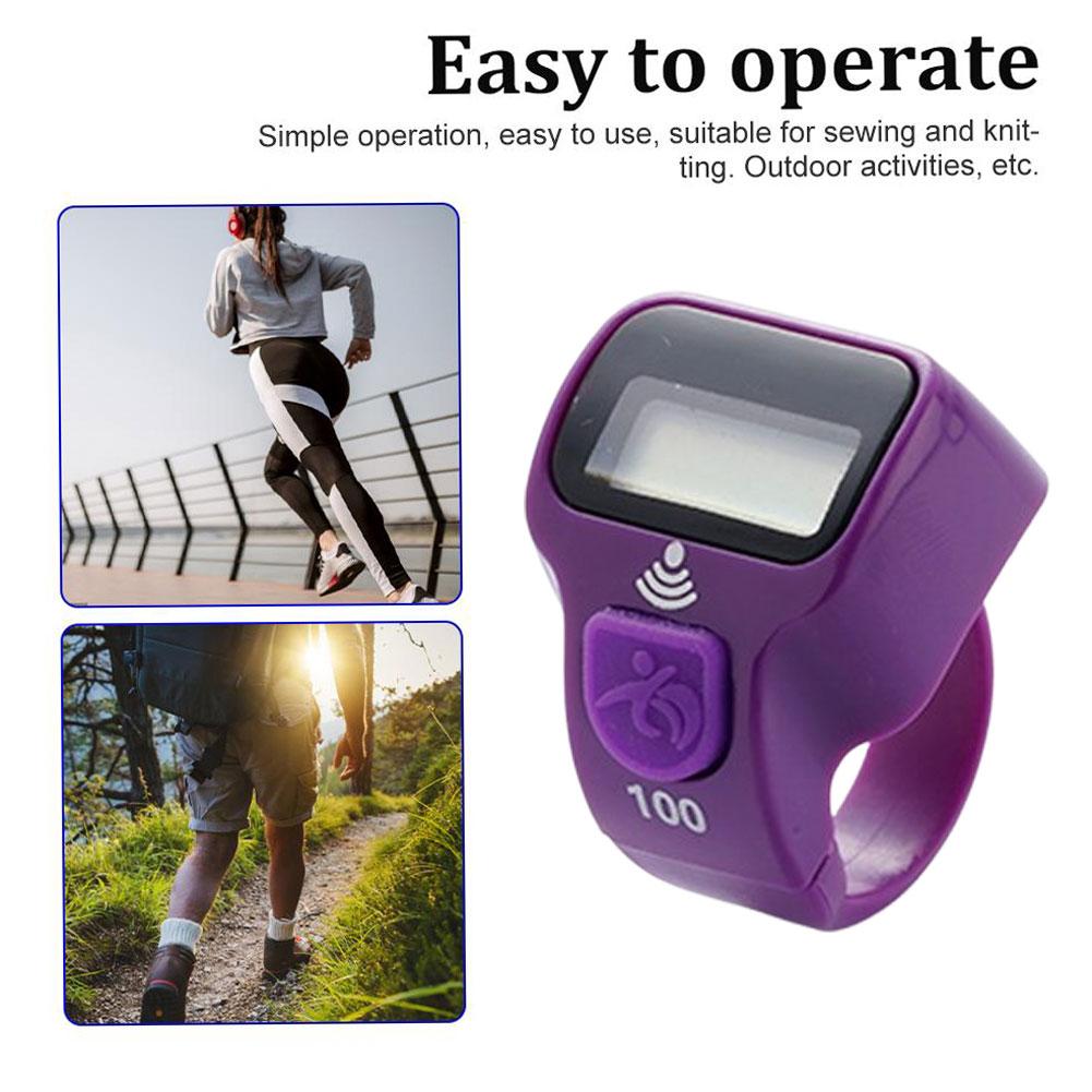 Fitness Electronic Finger Counter, Mini Digital Display Hand Tally Counter 5-Digit Number Count Clicker Resettable Clicker