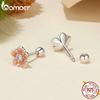 Серьги-гвоздики BAMOER из стерлингового серебра 925 пробы с вишней, гипоаллергенные очаровательные ювелирные изделия, подарочные серьги для женщин и девочек