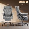 Office Chair with 6-Point Massage and Heat, Desk Chair, Gray