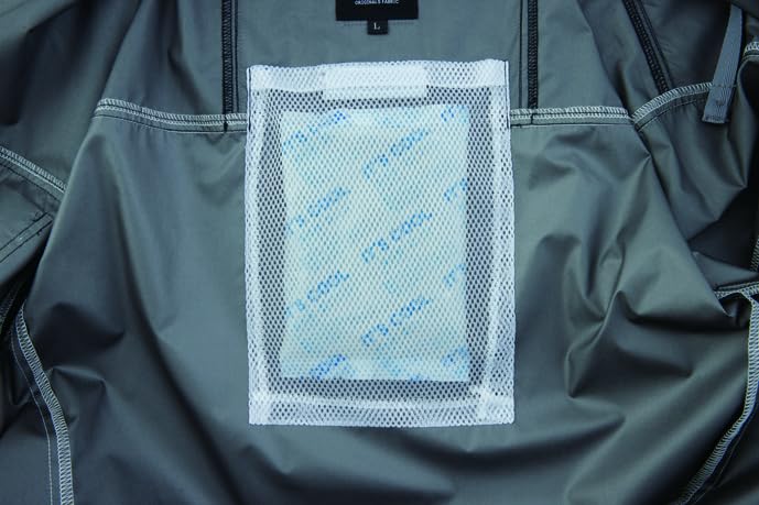 XEBEC Блузон с коротким рукавом для защиты от жары и кондиционирования воздуха для весны и лета, серый, 22 5L Clothing®, XE98031,