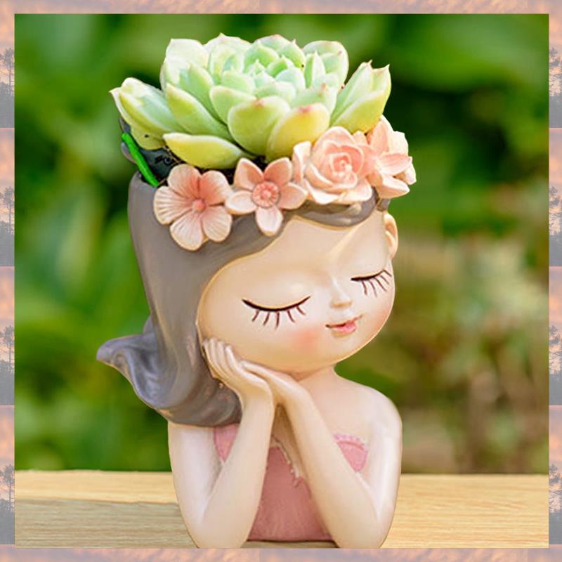 2025 Trend Small Fairy Succulent Plant Pot Kit With Drainage Hole 4 Inch Indoor Cactus Pot Unique Cute Flower Vases Decor Durabl