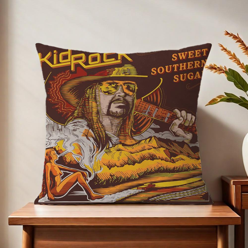 Kid Rock Singer cushion cover For Pillow Printing Sofa Decoration Home Car Room Coffee Shop Office Nordic Simplicity