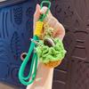 Crochet Cake Keychain: Orange & Grape Pendant Gift for Friend’s Birthday