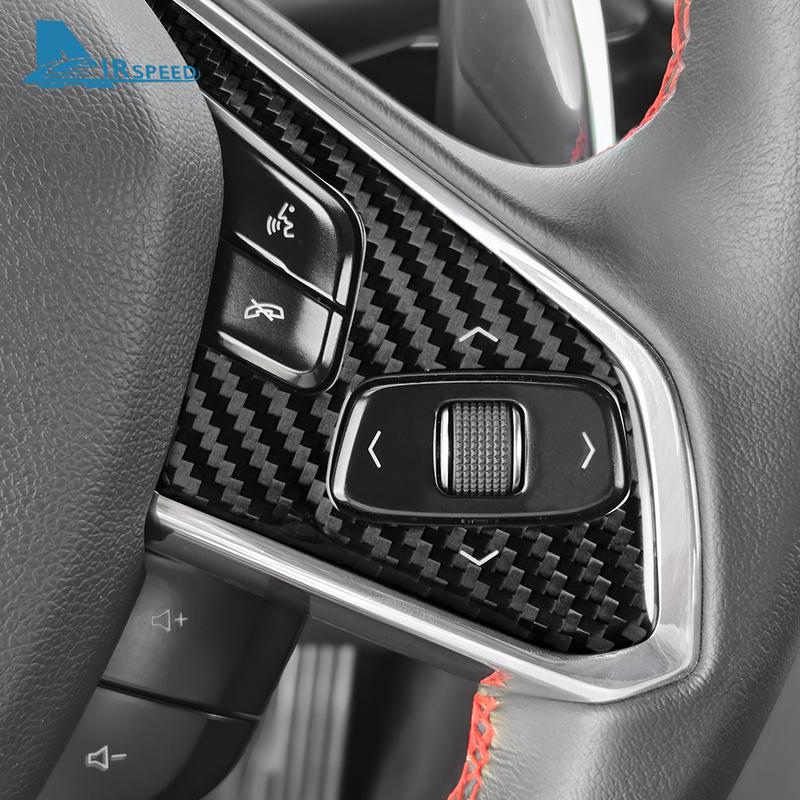 Real Hard Carbon Fiber For Chevrolet Corvette C8 2024 2025 Car Steering Wheel Button Cover Dry Carbon Interior Accessories Trim