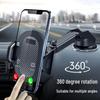Telescopic Car Phone Holder with Dashboard Suction Cup and Stable Clip