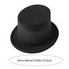 Dress Up Magician Top Hat for Adult Theme Party Hat with Roll Trim Costume Gentleman Top Hat HippiesHat Stage Hat