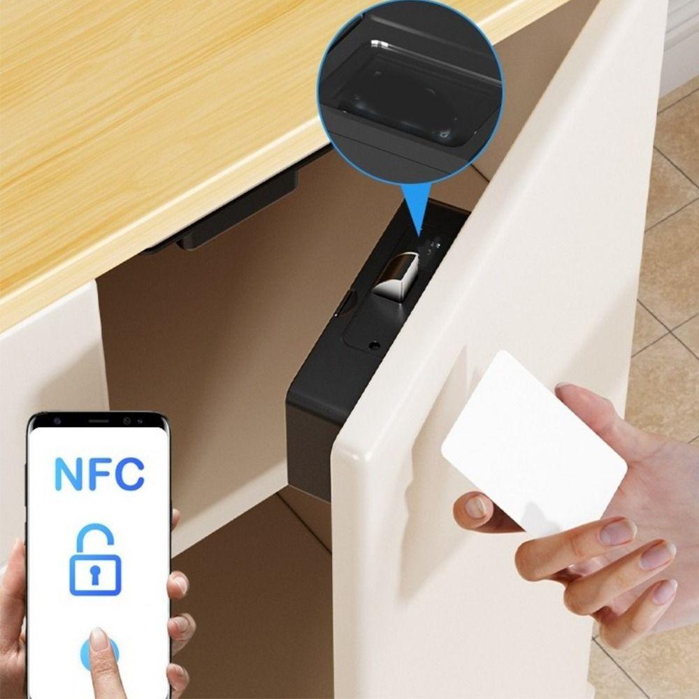 Invisible Design Invisible Smart Lock Card Swiping Cabinet Lock Swiping Invisible Lock Wardrobe