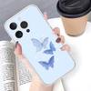 B-Beautiful Butterfly Phone Case For IPhone 17 16 15 14 Plus 13 12 11 Pro Max Phone Back Cover Transparent Shockproof Cover