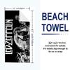 Led Zeppelin Print Beach Towel, Large Soft Quick Dry Towel for Beach Camping Swimming