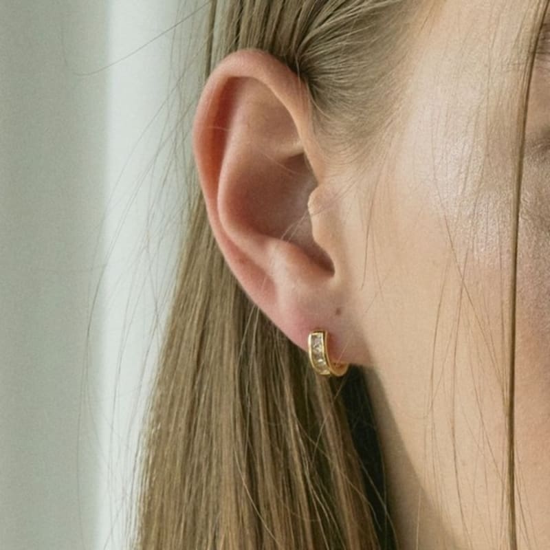 Aora CZ MINI HOOP EARRING DW_273_274