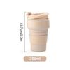 Leeseph Collapsible Travel Cup, Silicone Portable Drinking Mug with Lid for Water, Coffee, Drinks for Hiking & Picnic(350/500ML)
