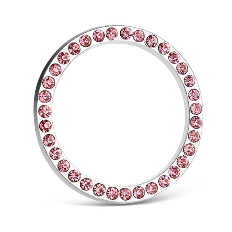 2 шт., металлические стразы, кнопка запуска двигателя автомобиля, кольцо, наклейка, украшение