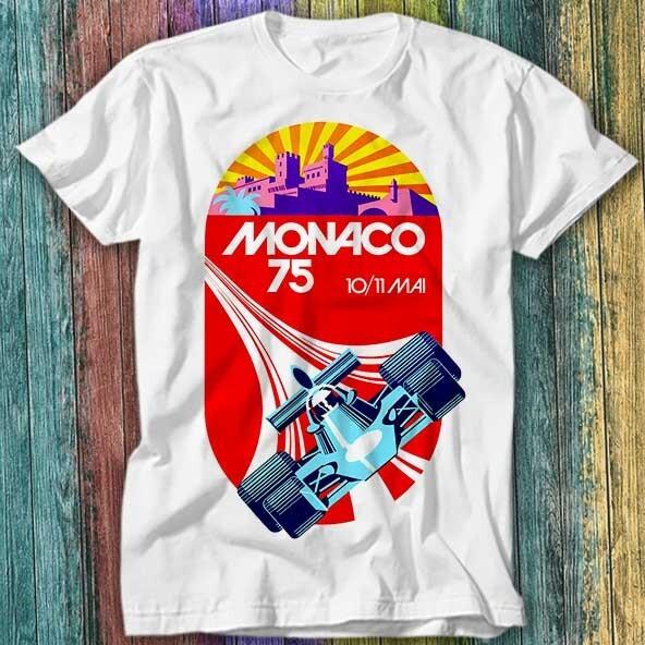 1975 Monaco Grand Prix Racing T Shirt Top Tee 550 Unisex T-Shirt