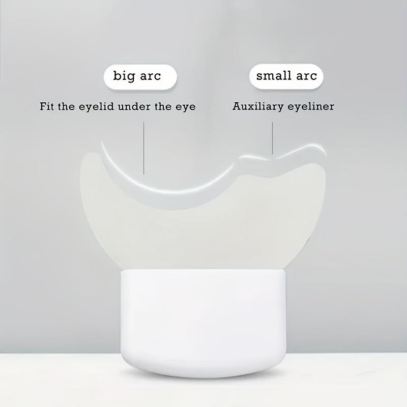 Силиконовый инструмент для макияжа глаз — многофункциональная защита от туши, аппликатор для теней, многоразовый шаблон для подводки для глаз