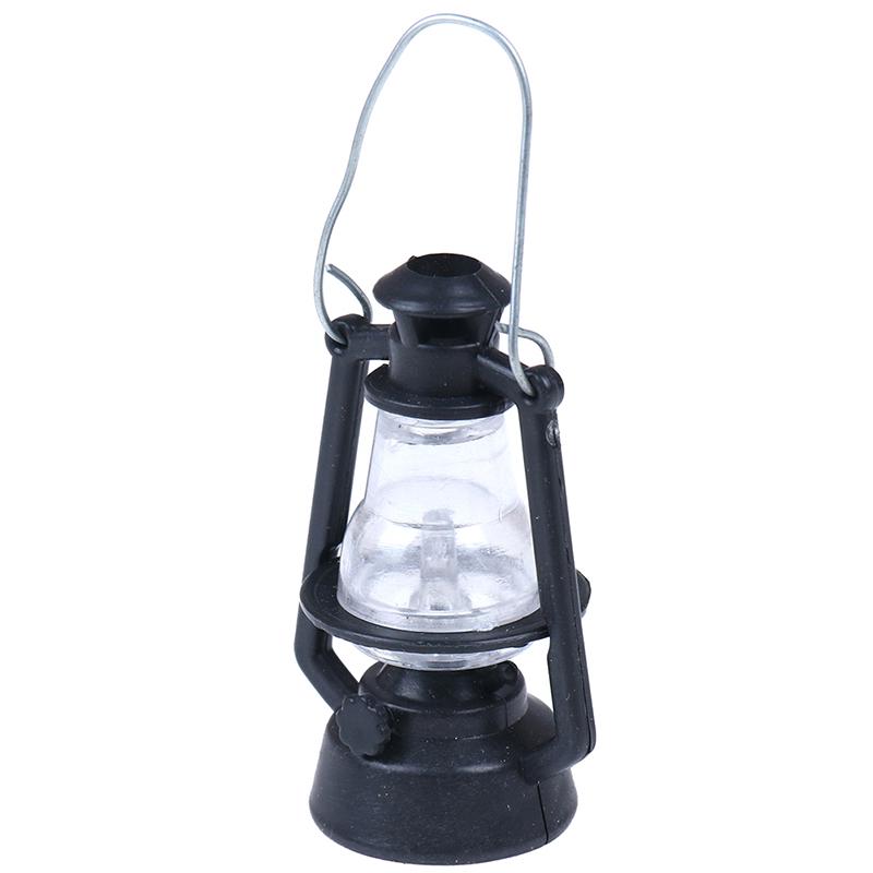 1:12 кукольных домиков, детские подарочные игрушки, мини-мебель, миниатюрная черная керосиновая лампа