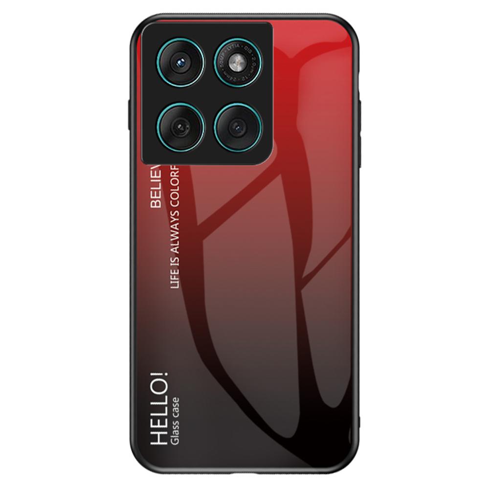 Чехол для Motorola Edge 60 Fusion 5G/Edge 60 5G Защита от царапин Закаленное стекло+ПК+ТПУ Чехол для телефона