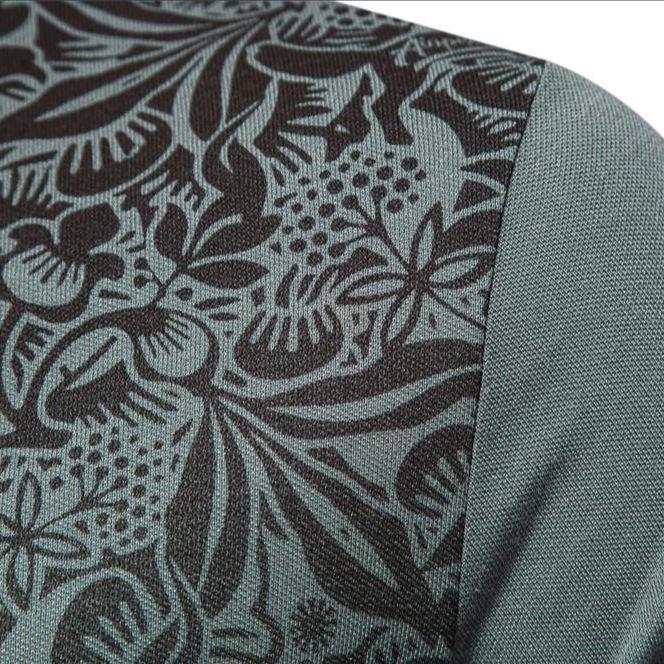 Foreign Trade Printing European Size Polo Shirt Business Casual Men'S Lapel Gradual Change Color Cotton T-Shirt