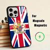 Чехол для телефона с американским флагом для iPhone 17, 16, 15, 14, 13, 12, 11 Plus, Pro, магнитный, для беспроводной зарядки Magsafe