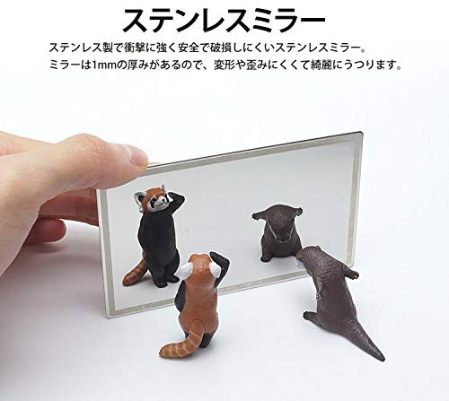 Зеркало prendre из нержавеющей стали зеркало для макияжа 110 x 65 мм автомобильные принадлежности двухсторонний скотч простая установка компактный тонкий простой дизайн PR-DM-