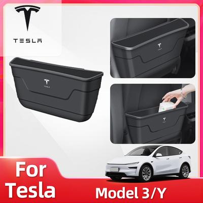 Горячая Наклейка на Автомобиль Для Tesla Model 3 Model 3 Y Juniper Highland Хранение за Спинкой Сиденья Удобный Мусорный Ящик Автоаксессуары Инструменты Mo