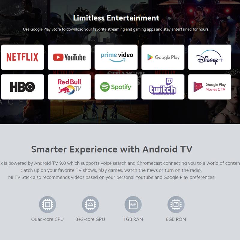 Медиаприставка Xiaomi Mi TV Stick