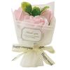 Poppy Nagoya Soap Bubble Artificial Gift Box Pink Flowers, Flowers, Flowers, Gifts, Presents, 3-Flower Bouquet, Roses, Approx. 16cm, Included,