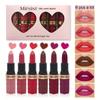 Набор стойких матовых помад, 6 оттенков, не выцветает и не размазывается