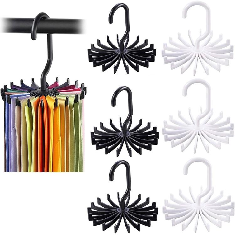 Belt Hanger Scarf Tie Rack 360 Degree Rotating Hangers for Hanging Scarf Towels