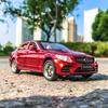 1:32 масштаба Benz C260L, литая под давлением модель автомобиля из сплава, игрушечный автомобиль с откатным механизмом, звуком и светом для детей, взрослых, подарочная коллекция