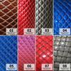 Thick Quilted Laser Artificial PU Leather Fabric For Upholstery Car Ceiling Car Floor Background Decor Embroidered Faux Leather